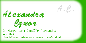 alexandra czmor business card